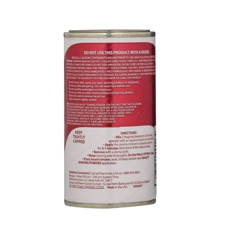 Magic Shaving Powder Extra Strength Shave Soft Sheen Carson 5oz DISCONTINUED